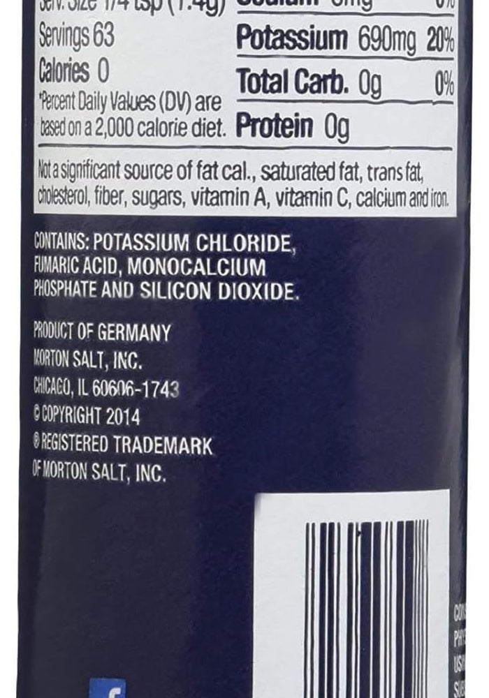 Morton Salt Substitute - Sodium Free, 3.18 oz - Image 3